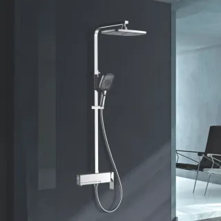 Душевая стойка Rose R1036 хром